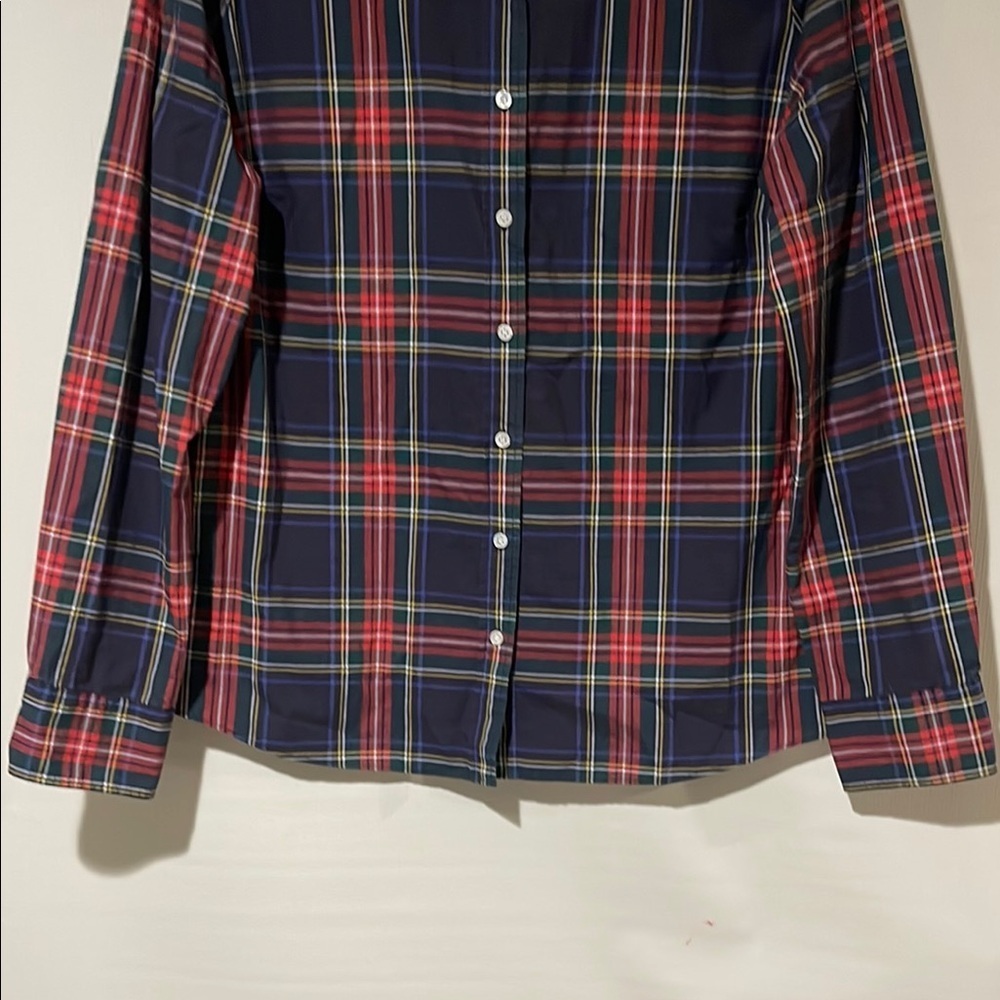 J. Crew Plaid Blouse - Red and Blue - Picture 3 of 7